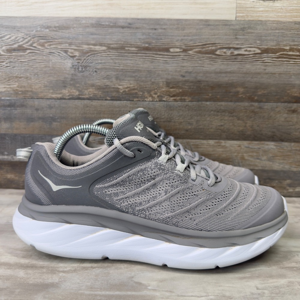 Hoka One One Akasa Womens Size 9 Running Shoes 1099739 FGSS Grey Silver